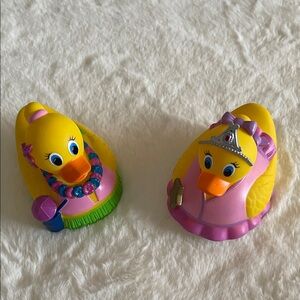 Munchkins Yellow and Pink Rubber Duckies Toy Set